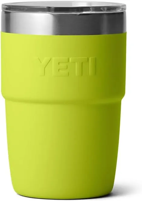 YETI Rambler 8 oz Stackable Cup, Stainless Steel, Vacuum Insulated Espresso Cup with MagSlider Lid