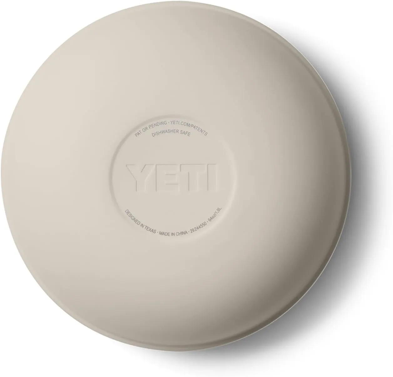YETI Rambler Bowls, Vacuum Insulated, Stackable and Nestable Stainless Steel Bowl with Lid, 2 Quart, Cape Taupe