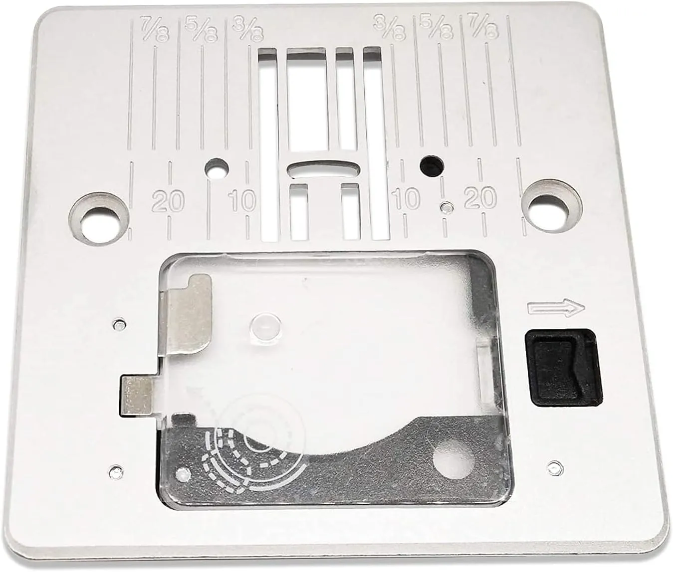 YICBOR Needle Plate with Cover Plate # 416472401 Compatible with Singer 4411 Heavy Duty 4423 Heavy Duty 4432 5511 Scholastic 5523 5532 Heavy Duty (Needle Plate  Cover Plate)
