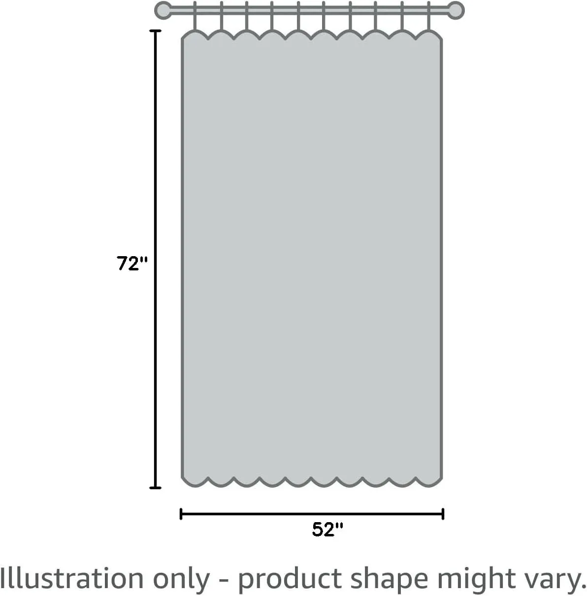 YoungsTex 72 Inch Length White Curtains for Living Room 2 Panels, Rod Pocket Light Filtering Sheer Drapes for Bedroom Dining Room Office Back Tab Curtain, 52 X 72 Inch