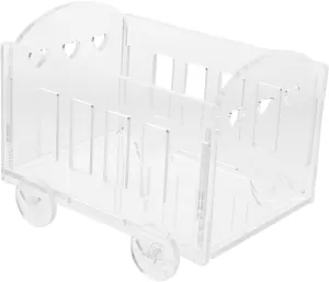 Zerodeko Acrylic Figurine Display Case Transparent Storage Organizer for Dolls Action Figures Model Cars Space Saving Showcase for Collectibles Home Decor