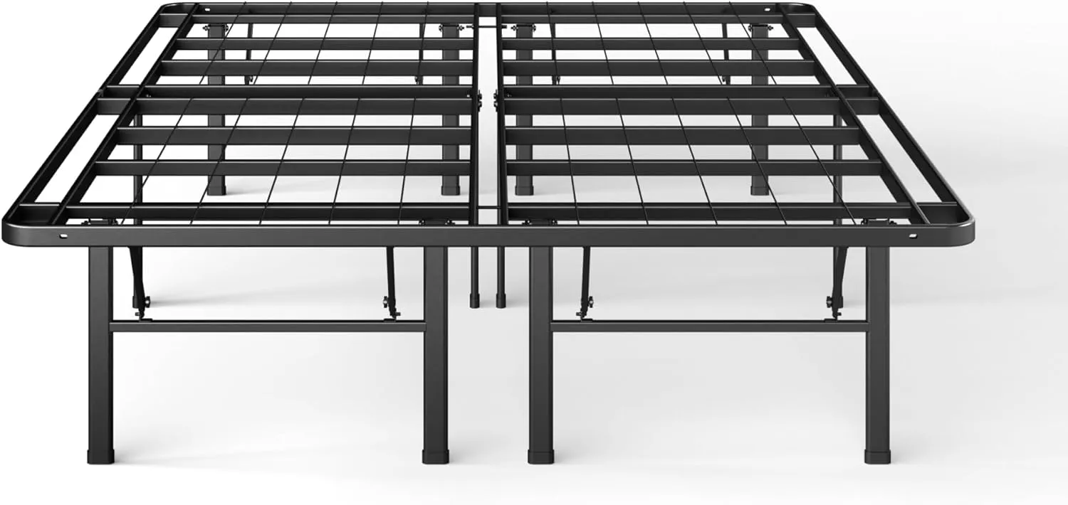 ZINUS SmartBase Heavy Duty Mattress Foundation, 14 Inch Metal Platform Bed Frame, No Box Spring Needed, Sturdy Steel Frame, Underbed Storage, Queen