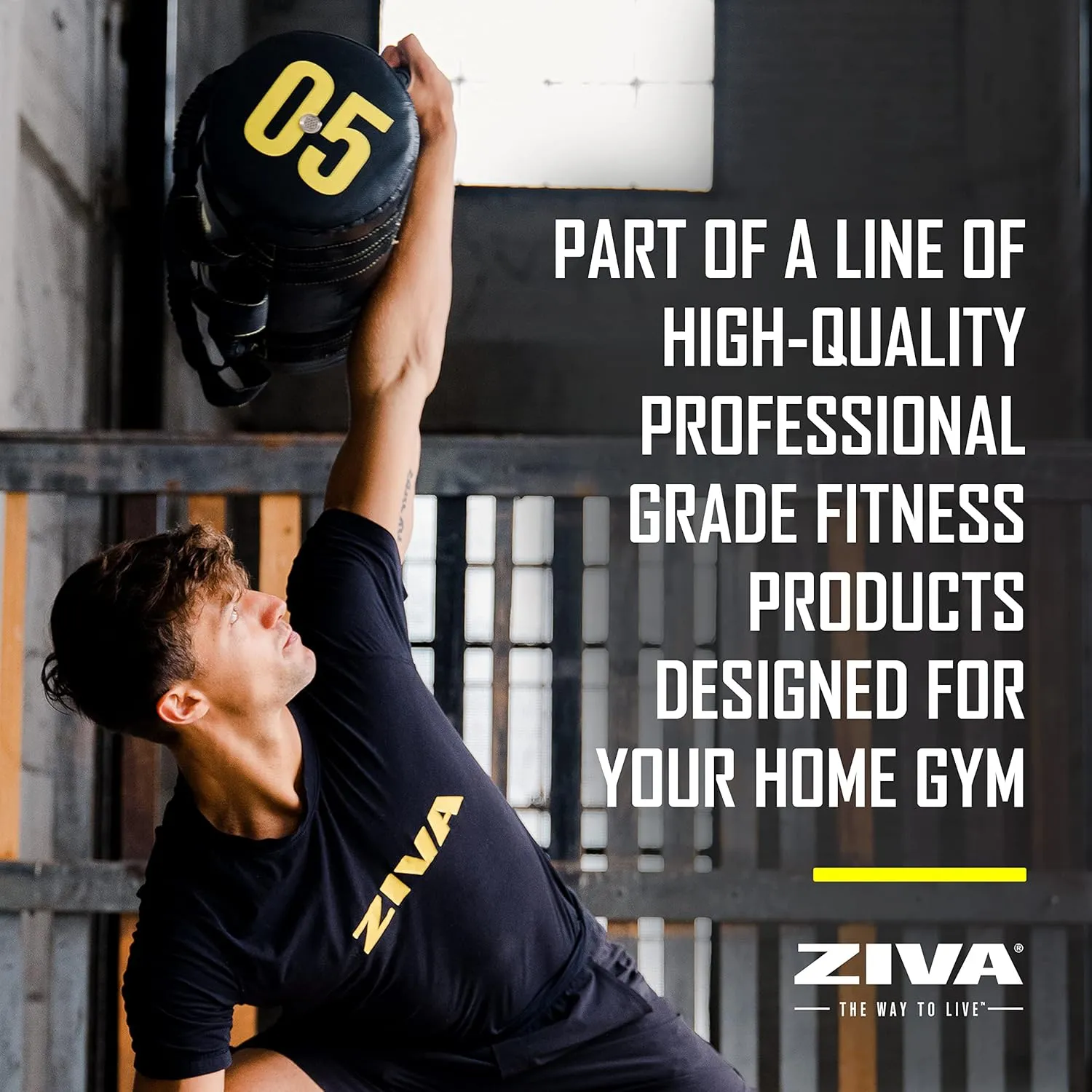 ZIVA Power Sandbag – Pre-Weighted Training Bag with Multiple Handles for Full-Body Strength & Conditioning – Heavy-Duty, No-Fill Needed (10–50 lb)