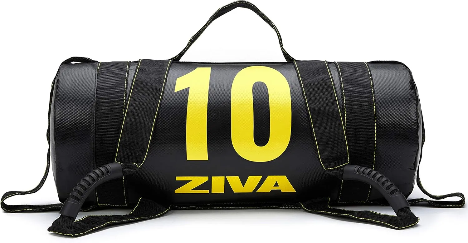 ZIVA Power Sandbag – Pre-Weighted Training Bag with Multiple Handles for Full-Body Strength & Conditioning – Heavy-Duty, No-Fill Needed (10–50 lb)